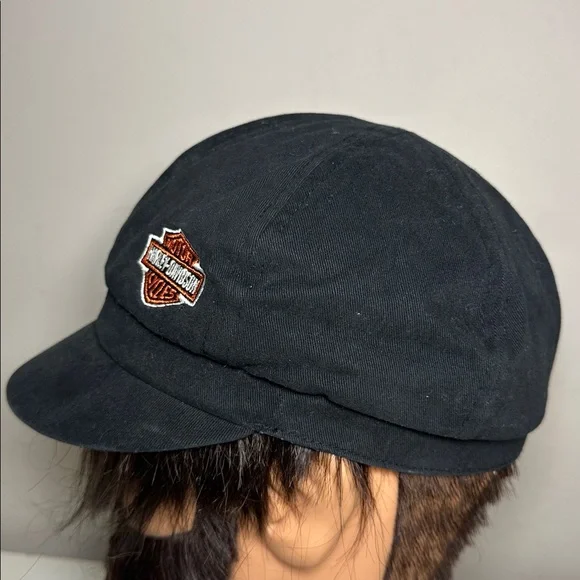 Harley-Davidson women’s short brim conductor black hat - Picture 2 of 8